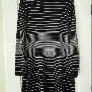 Title Nine Black and White Striped Dress